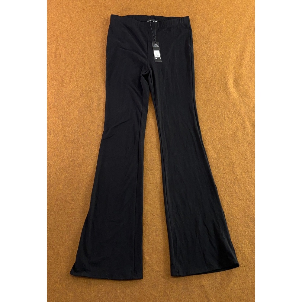 Fashion Nova Womens XL Black Tall Adriana Flare Leggings Pants NWT